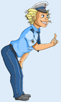 Polizistin Frau Schlau